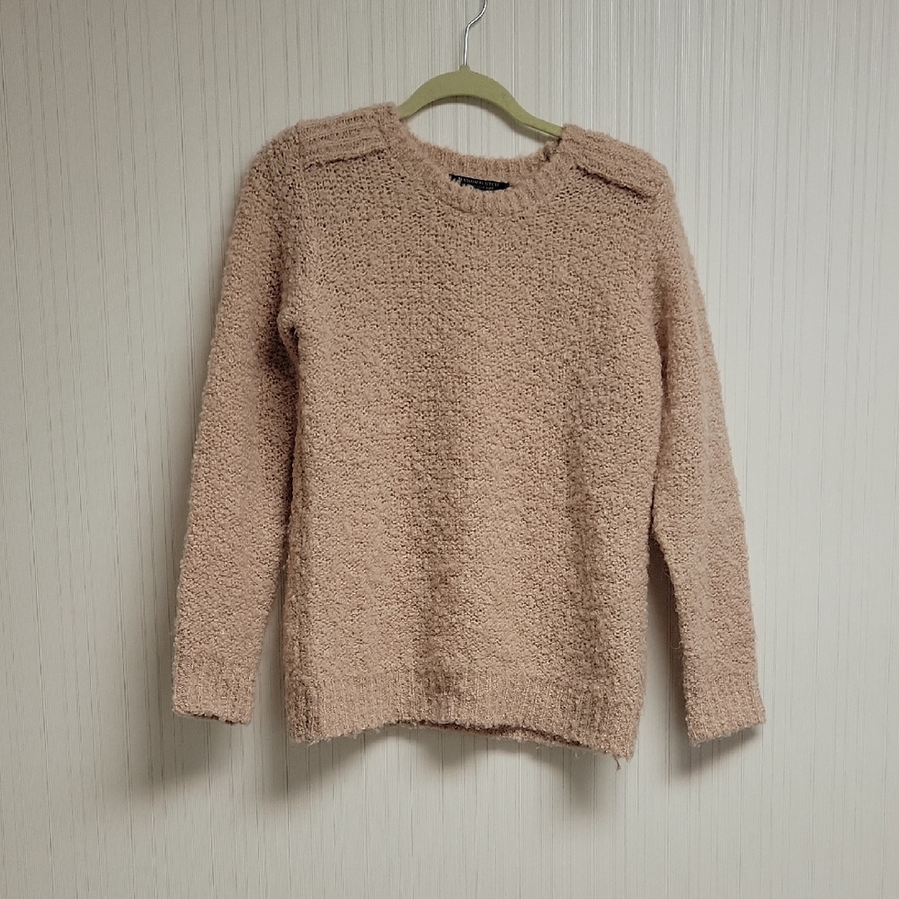 Maison Scotch Textured Rose Wool Alpaca Blend Sweater Medium. Cottagecore